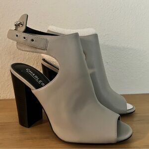 Charles David Grey Block Heels